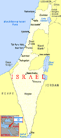 Map of Israel