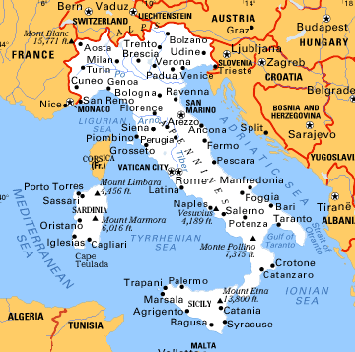 Map of Italy