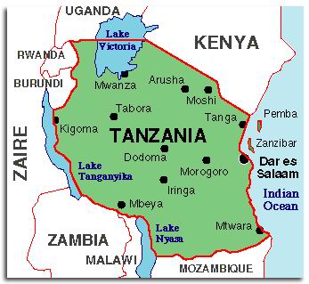 Map of Tanzania