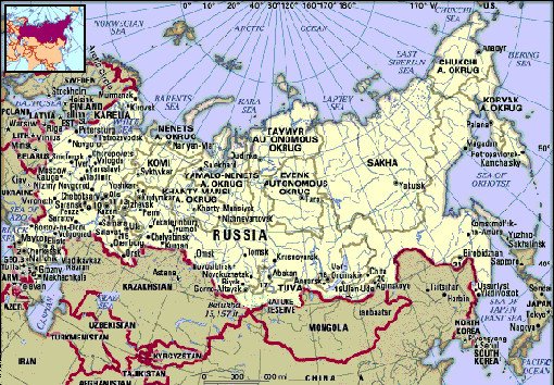 Map of Russia